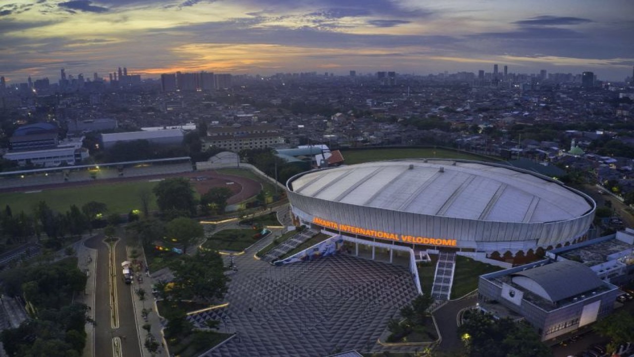 Jakarta International Velodrome (JIV) yang menjadi lokasi balap sepeda Union Cycliste Internationale (UCI) Track Nation Cup 2023 pada 23-26 Februari mendatang. (ANTARA/HO Jakarta Propertindo)