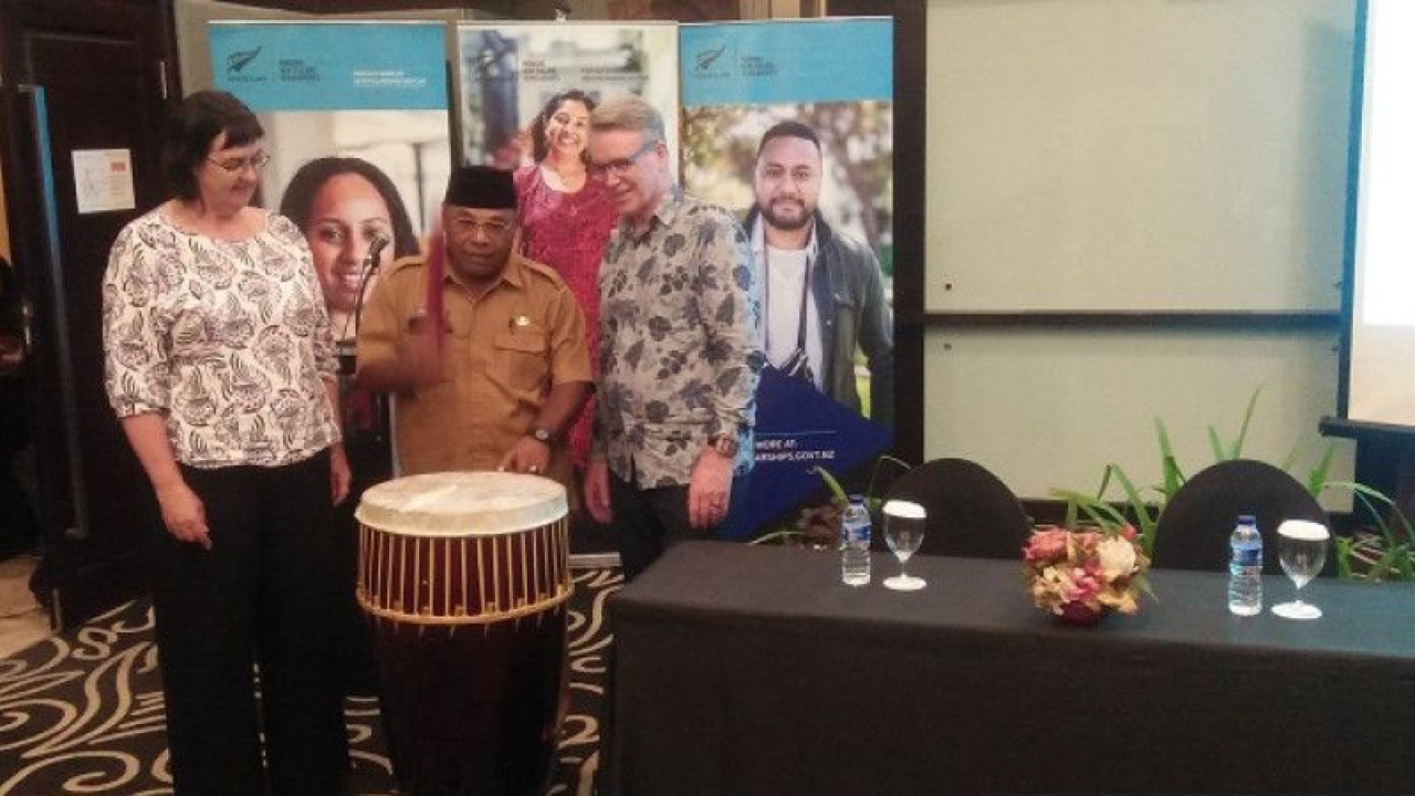 Manejer Divisi Pembangunan Global dan Beasiswa Kementerian Luar Negeri dan Perdagangan Selandia Baru, Joanna Kemkers. (ANTARA/daniel/)