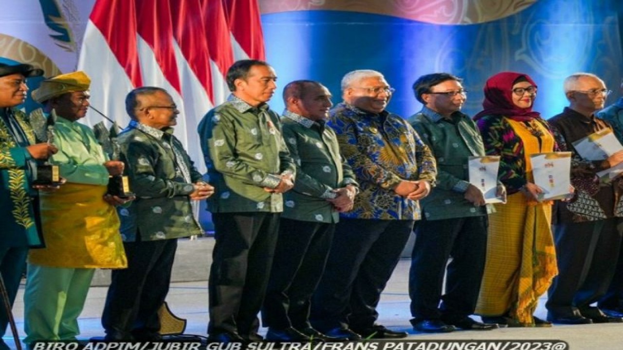 Gubernur Ali Mazi hadiri puncak peringatan HPN 2023 di Sumatera Utara, Kamis (9/2/2023). ANTARA/HO-Jubir Gubernur Sultra