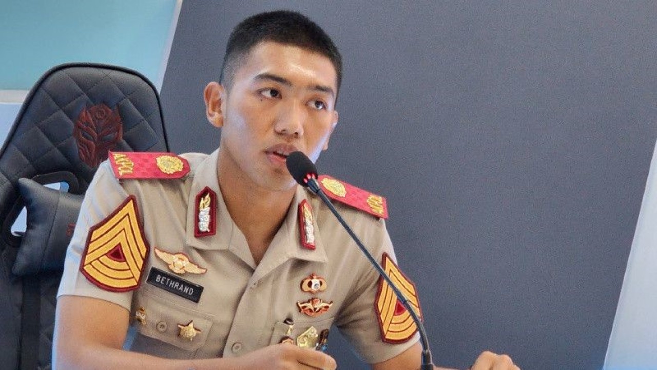 Ketua Pelaksana Seminar Sekolah Akademi Kepolisian 2023, Bethrand Simanjuntak. ANTARA/ I.C.Senjaya