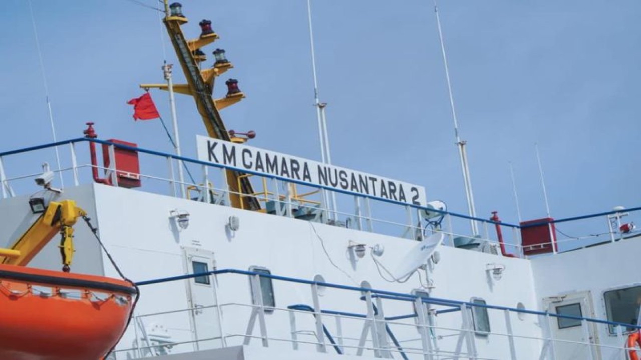 Kapal Motor (KM) Camara Nusantara 2, yang mengangkut hewan ternak ke berbagai wilayah Indonesia. ANTARA/HO-Ditjen Perhubungan Laut, Kementerian Perhubungan