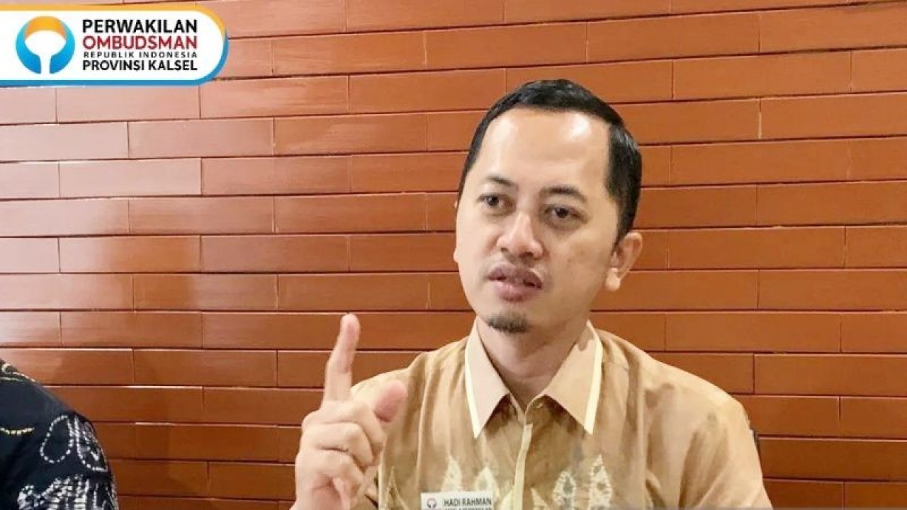 Kepala Perwakilan Ombudsman RI Kalsel Hadi Rahman. (ANTARA/Firman)