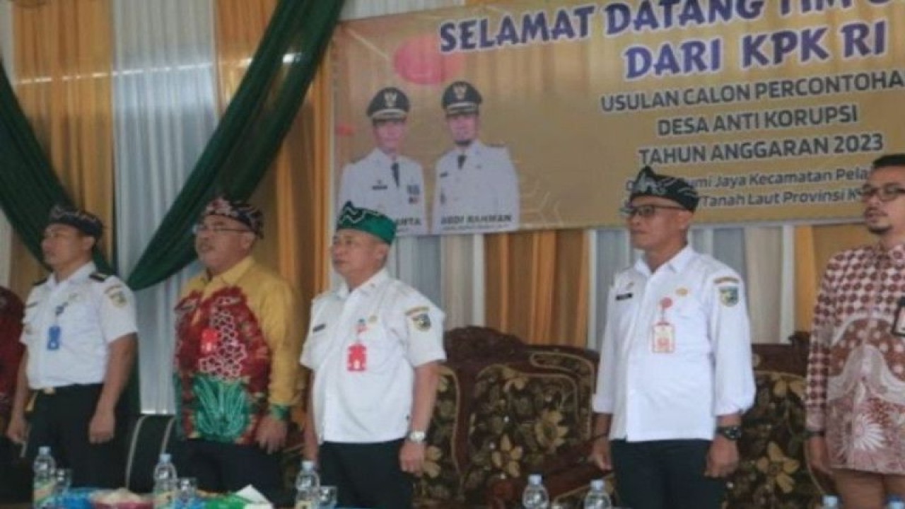 Tim Direktorat Pembinaan Peran Serta Masyarakat (Ditpermas) Komisi Pemberantasan Korupsi Republik Indonesia (KPK-RI) melakukan observasi ke Desa Bumi Jaya, Kecamatan Pelaihari, Kabupaten Tanah Laut, Selasa (15/2/2023).Foto:ANTARA/HO-DISKOMINFO TANAH LAU