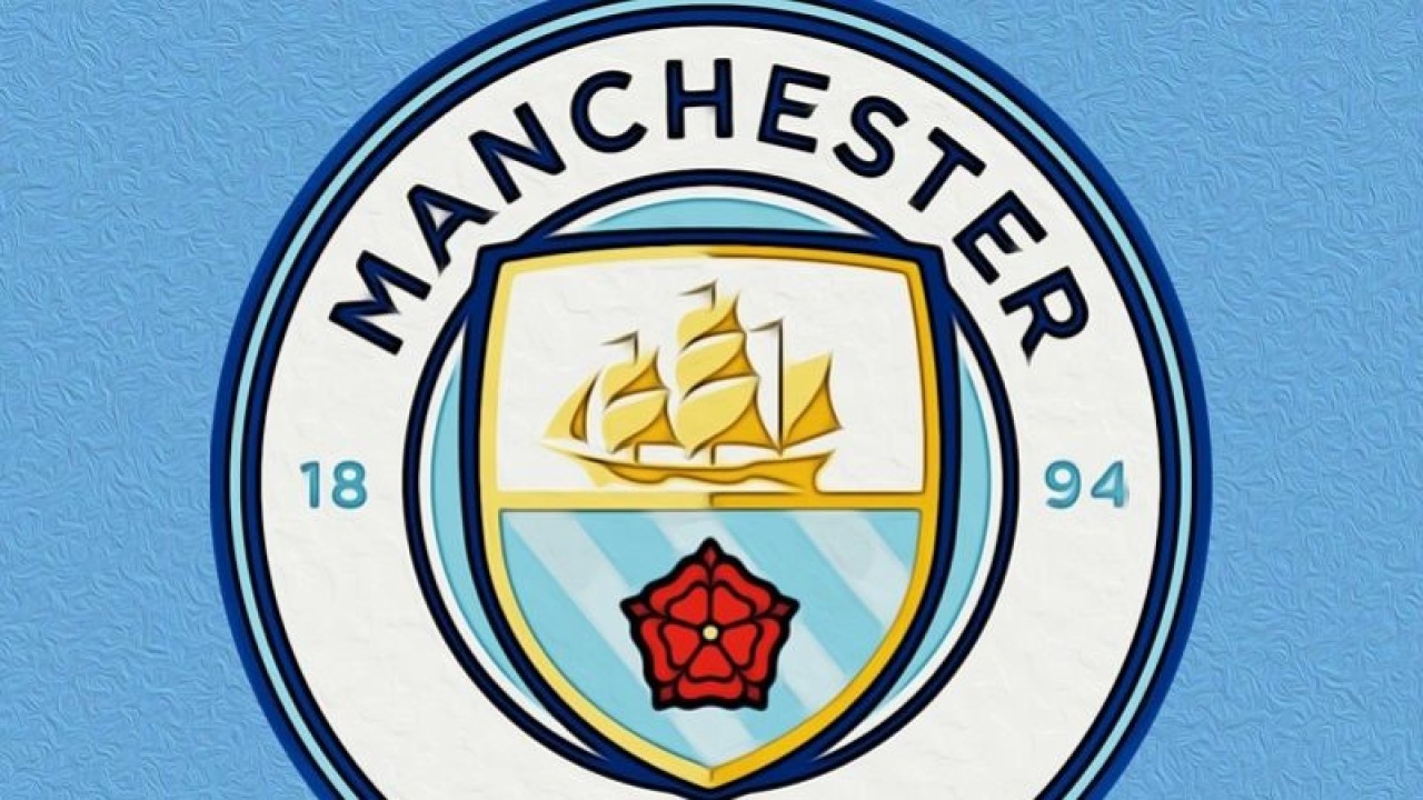 Ilustrasi logo klub Liga Premier Inggris, Manchester City. (ANTARA/Gilang Galiartha)