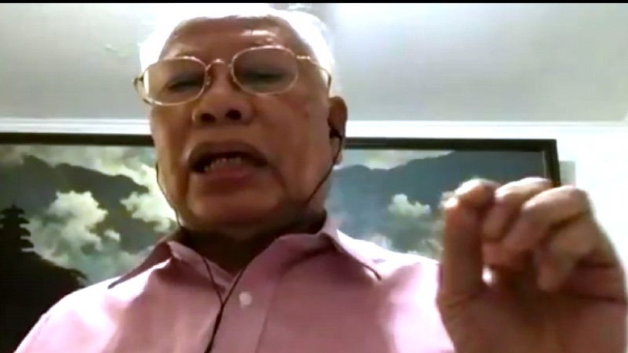 Mantan Ketua Mahkamah Agung (MA) Prof. Bagir Manan. ANTARA FOTO/Luqman Hakim