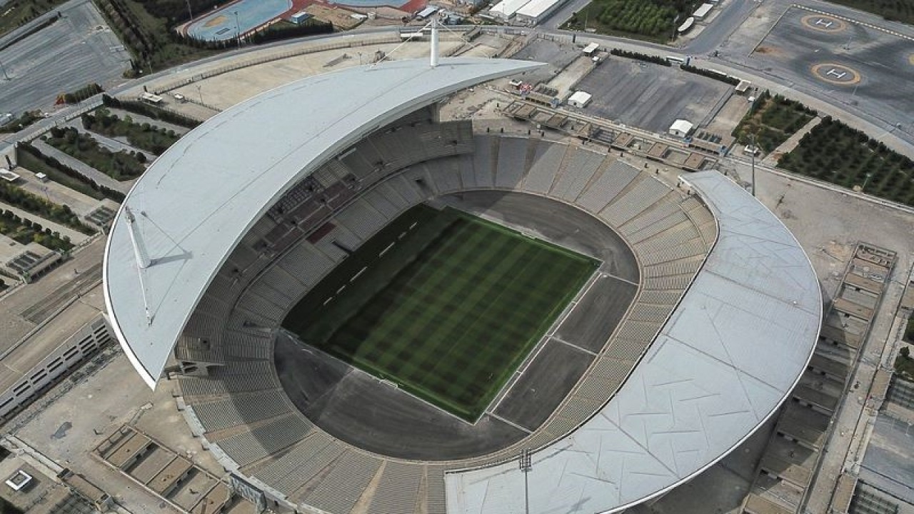 Ilustrasi - Pemandangan udara Stadion Olimpiade Ataturk di Istanbul, Turki, pada 19 Mei 2020. Stadion itu dijadwalkan menjadi lokasi partai final Liga Champions 2020/21 pada 29 Mei 2021. (ANTARA/AFP/Ozan Kose)