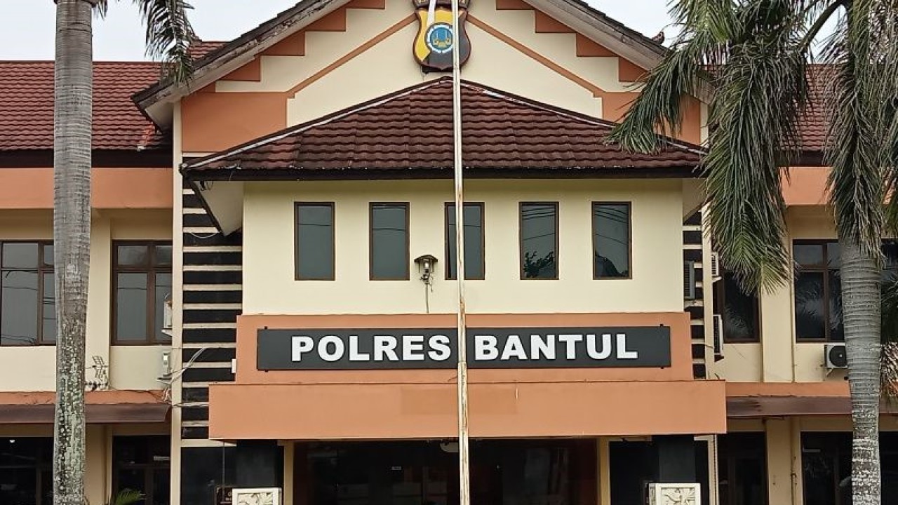 Markas Kepolisian Resor Bantul, Daerah Istimewa Yogyakarta. (ANTARA/Hery Sidik)