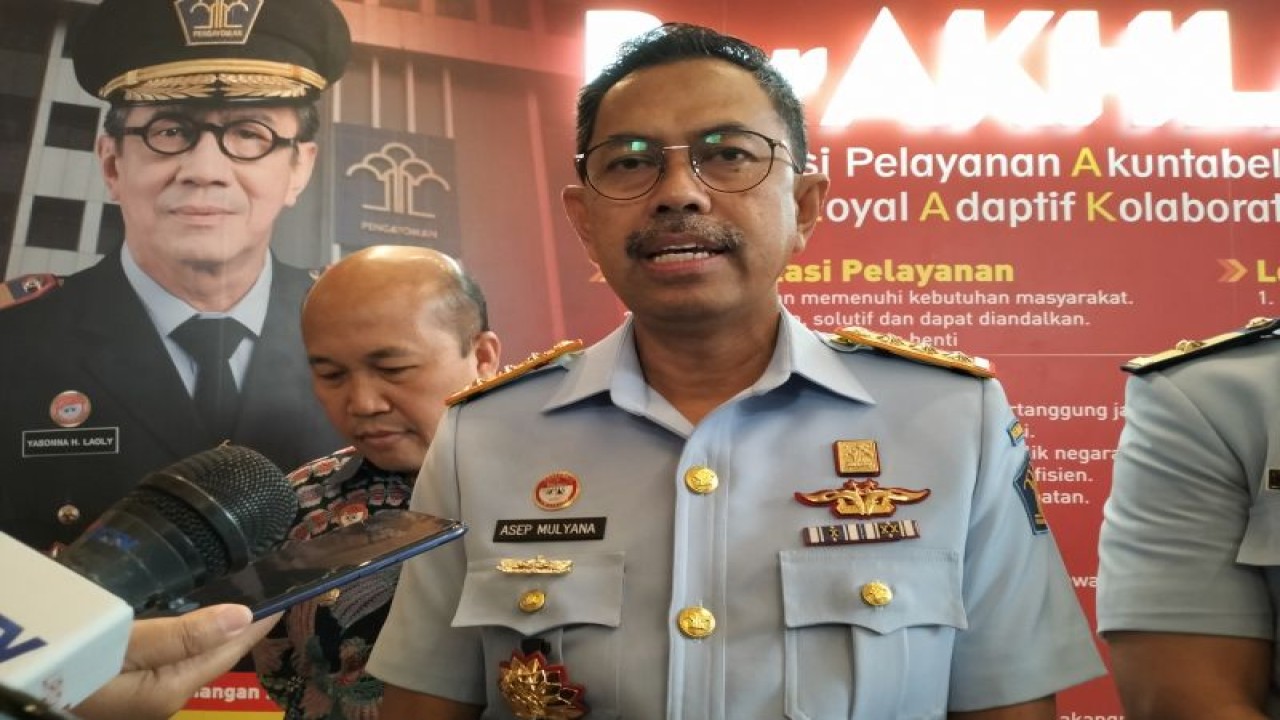 Direktur Jenderal PP Asep N Mulyana saat diwawancarai awak media massa di Jakarta, Kamis (23/2/2023). ANTARA/Muhammad Zulfikar.