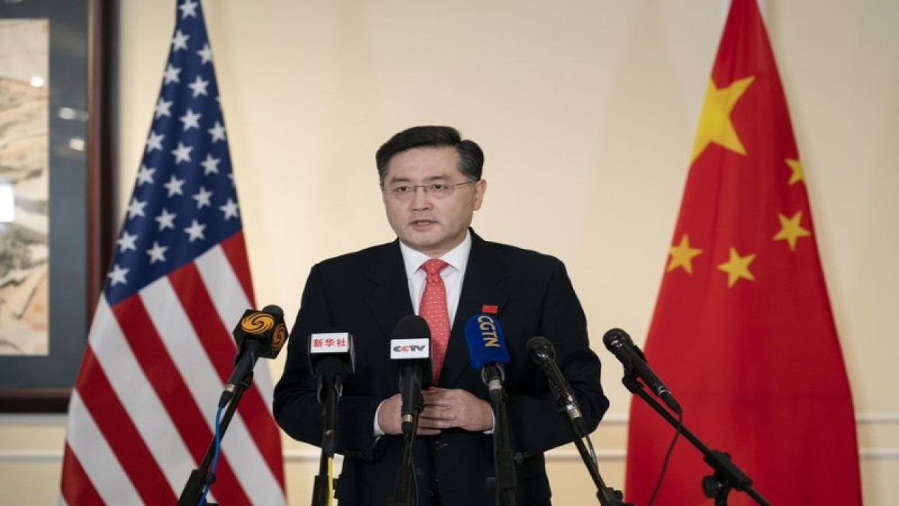 Menteri Luar Negeri China Qin Gang. (Xinhua/Liu Jie) (Xinhua/Liu Jie)