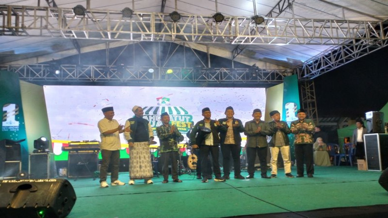 Pembukaan Nahdlatut Tujjar Fest di Kabupaten Sidoarjo, Jawa Timur, Rabu (1/2/2023). ANTARA/ Indra Setiawan