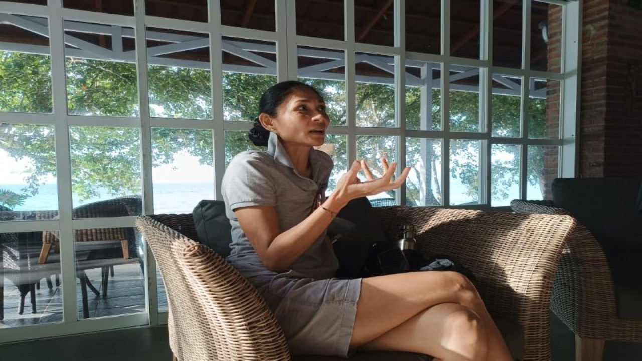 Direktur Pelaksana KEK Lilkupang, Paquita Widjaja memperkirakan nilai investasi yang akan ditanamkan di Kawasan Ekonomi Khusus (KEK) Pariwisata Likupang, Kabupaten Minahasa Utara, Sulut mencapai Rp9,1 triliun. ANTARA/Karel A Polakitan (1)