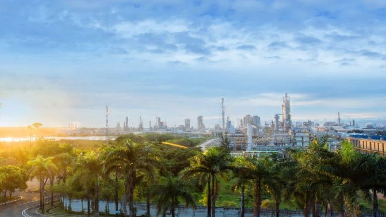 Pabrik Pupuk PT Pupuk Kalimantan Timur. ANTARA/HO - Pupuk Kaltim