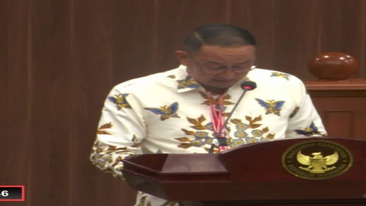 Tangkapan layar Direktur Jenderal Aplikasi dan Informatika Kementerian Komunikasi dan Informatika Samuel Abrijani Pangerapan memberikan paparan terkait UU PDP di Jakarta, Senin (13/2/2023), (ANTARA/Muhammad Zulfikar).