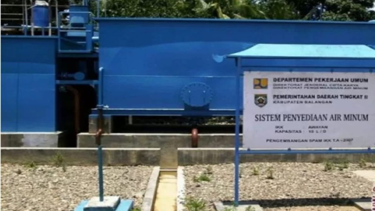 Mesin pengelolaan air bersih milik Perusahaan Daerah Air Minum (PDAM) Balangan, Kalimantan Selatan. ANTARA/Roly Supriadi