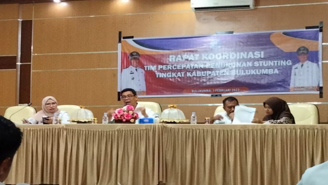 Pemkab Bulukumba menggelar rapat koordinasi percepatan penurunan stunting du Kabupaten Bulukumba, Sulsel. ANTARA/HO-Humas Pemkab Bulukumba
