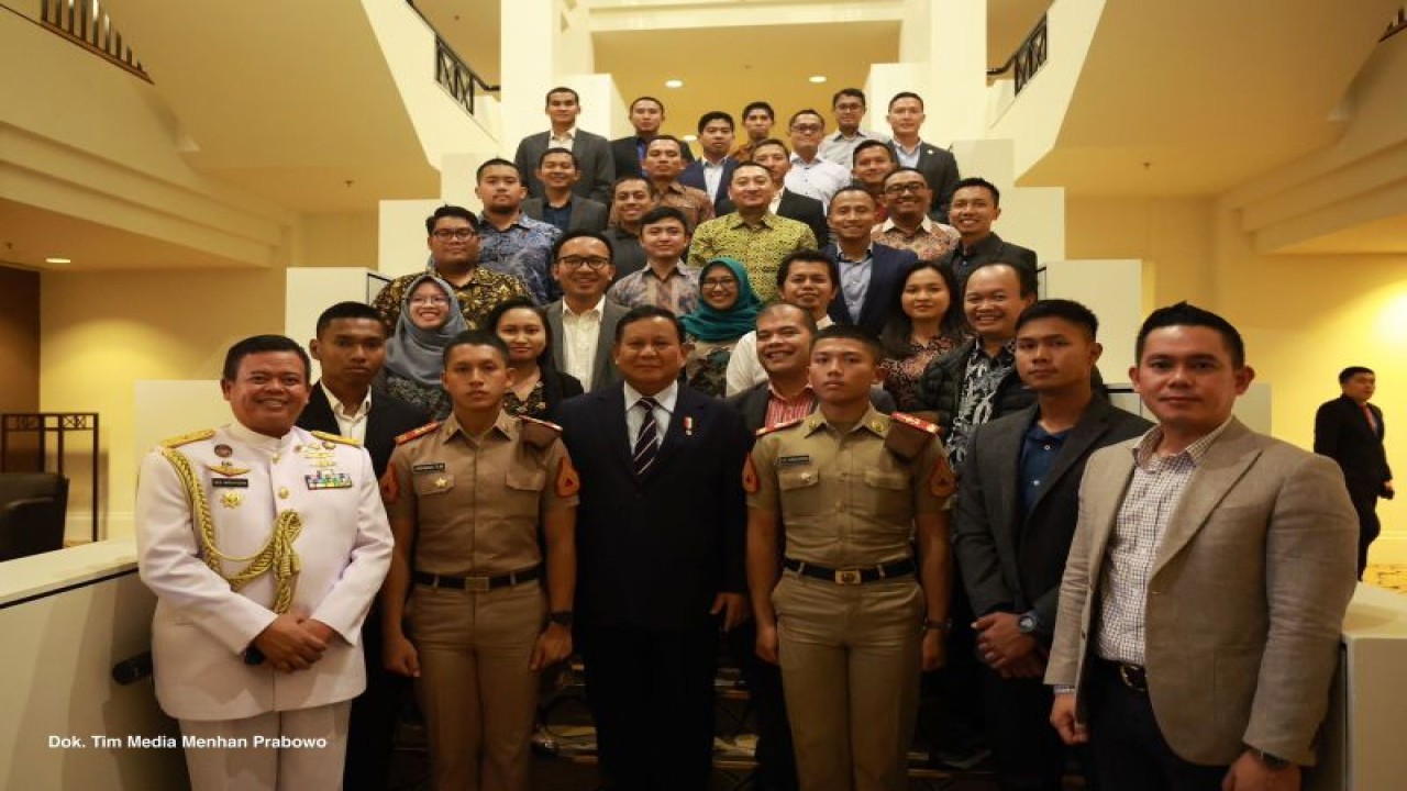 Dokumentasi - Menteri Pertahanan Prabowo Subianto saat berkunjung ke Australia. (ANTARA/HO-Dokumen Pribadi)