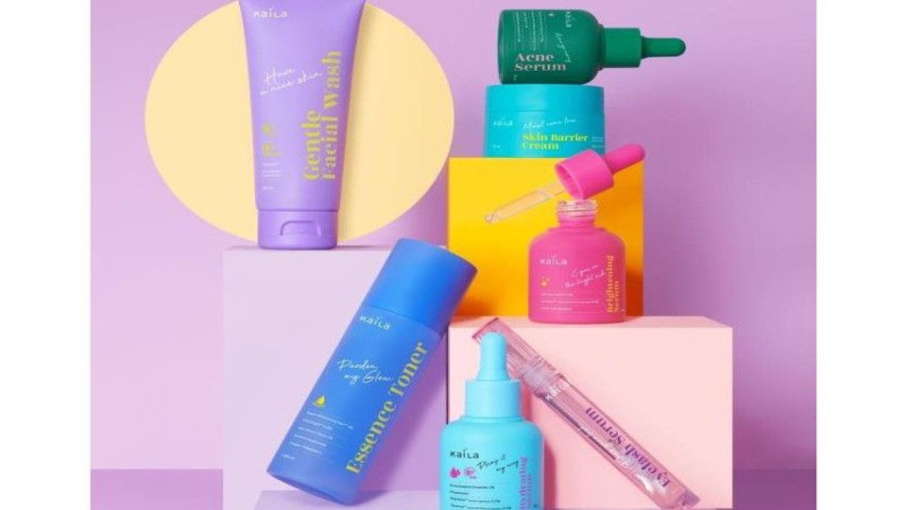 Rangkaian produk smart skincare Kaila. (ANTARA/HO/Kaila)