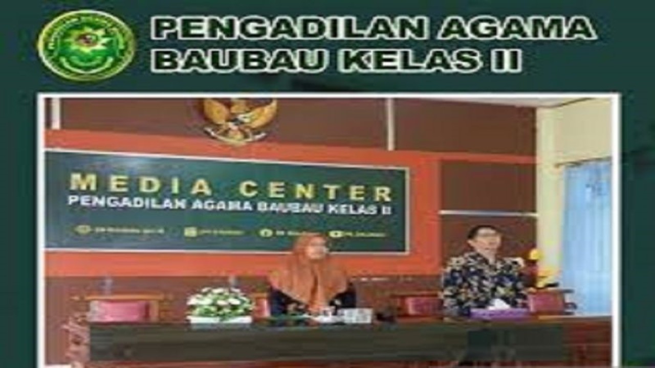 Raung Media Center di Kantor Pengadilan Agama Baubau, Sulawesi Tenggara. ANTARA/HO