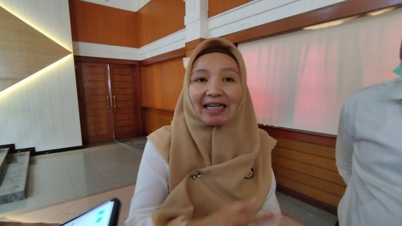 Kepala PATGTL Badan Geologi Rita Susilawati. (ANTARA/Bagus Ahmad Rizaldi)