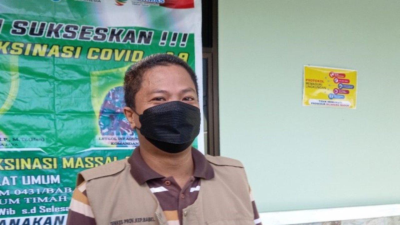 Sekretaris Dinas Kesehatan Kabupaten Bangka Barat Muhammad Putra Kusuma. (ANTARA/ Donatus Dasapurna)