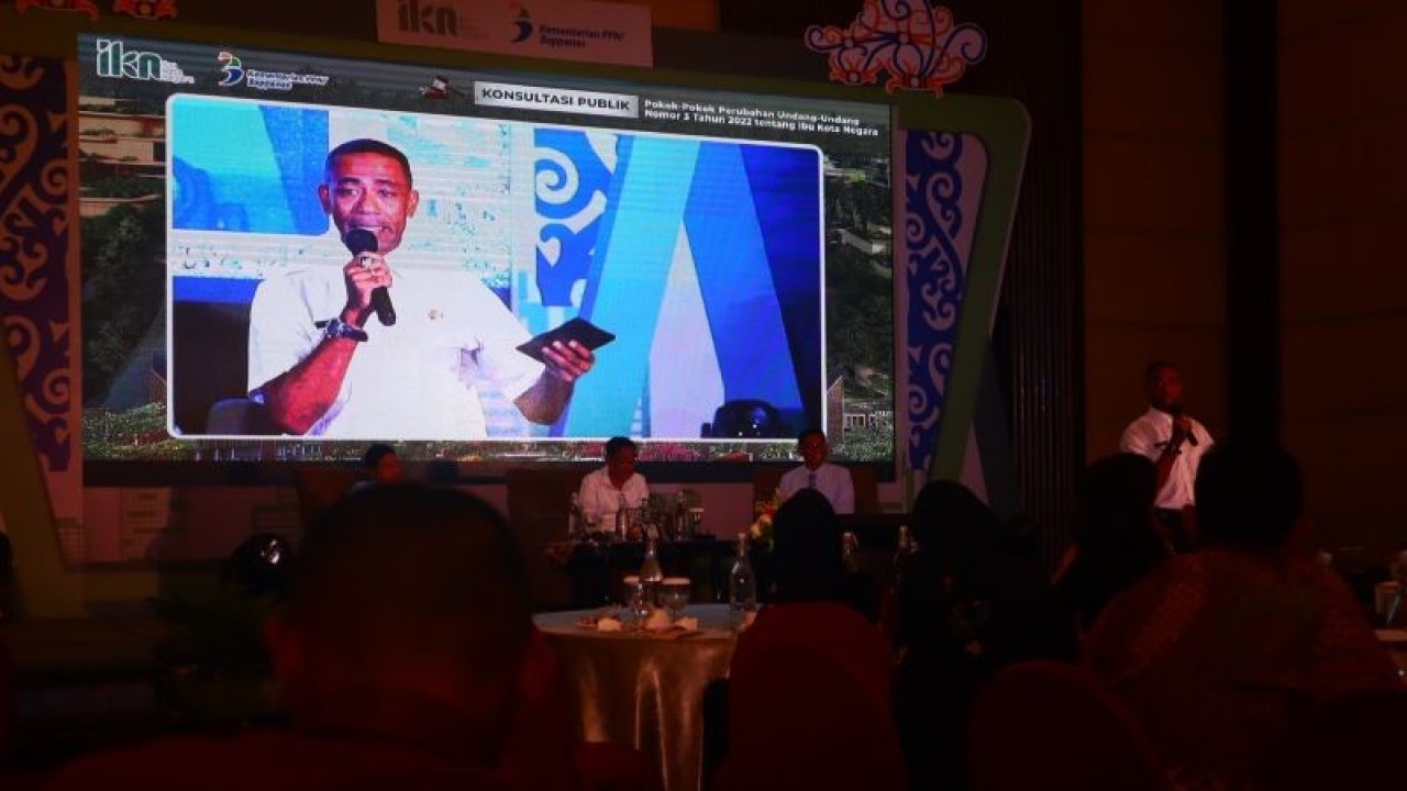 Deputi Bidang Pengendalian Pembangunan Otorita Ibu Kota Nusantara (IKN) Thomas Umbu Pati Tena Bolodadi. ANTARA/Novi Abdi