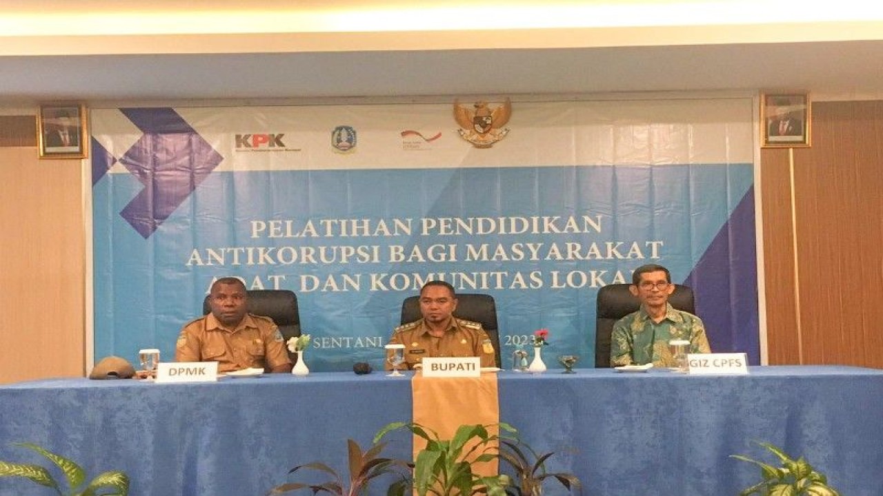 Suasana pembukaan pelatihan antikorupsi di Jayapura. ANTARA/HO-Pemerintah Kabupaten Jayapura.
