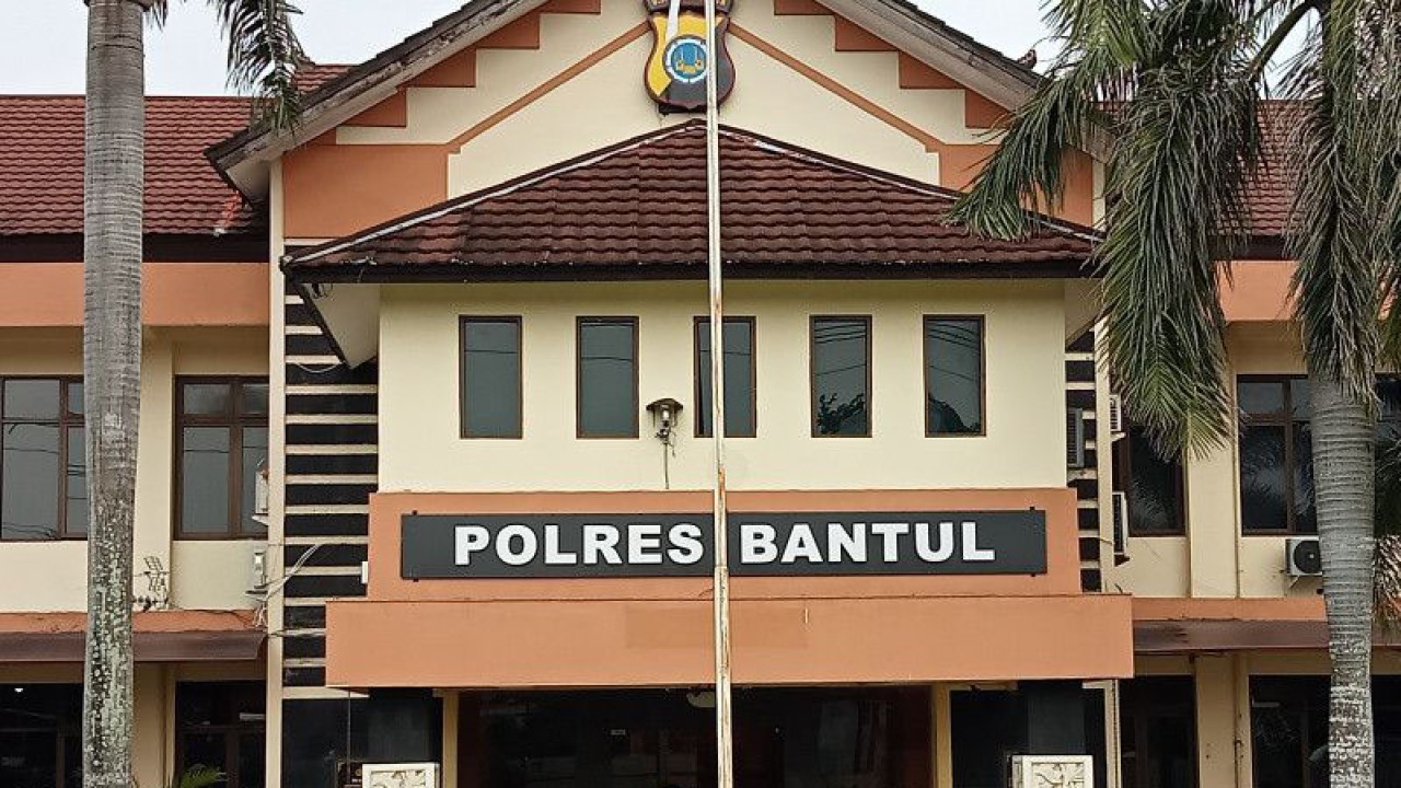 Markas Kepolisian Resor (Mapolres) Bantul, Daerah Istimewa Yogyakarta. (ANTARA/Hery Sidik)