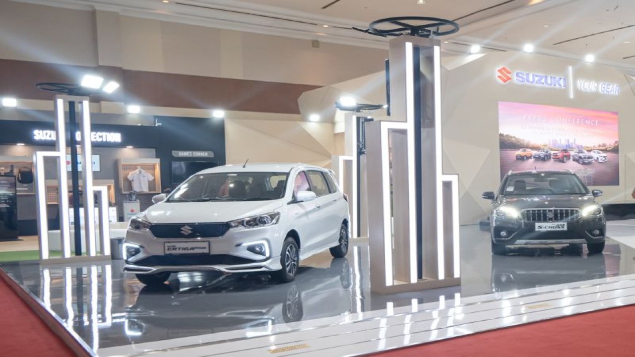 Barisan mobil dari Suzuki di GJAW 2023 (ANTARA/Ho)