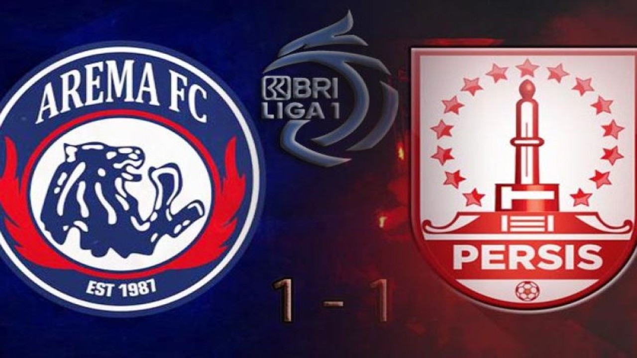 Arema FC bermain imbang 1-1 kontra Persis Solo pada pekan ke-30 Liga 1 Indonesia di Stadion Maguwoharjo, Sleman, Rabu (15/3/2023) (ANTARA/Juns)