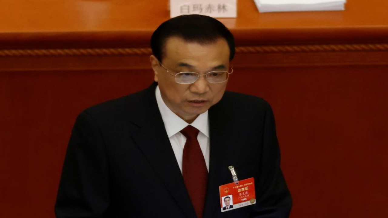 Foto Dokumen: Perdana Menteri China Li Keqiang berbicara pada sesi pembukaan Kongres Rakyat Nasional (NPC) di Aula Besar Rakyat di Beijing, China 5 Maret 2021. ANTARA/REUTERS/Carlos Garcia Rawlins