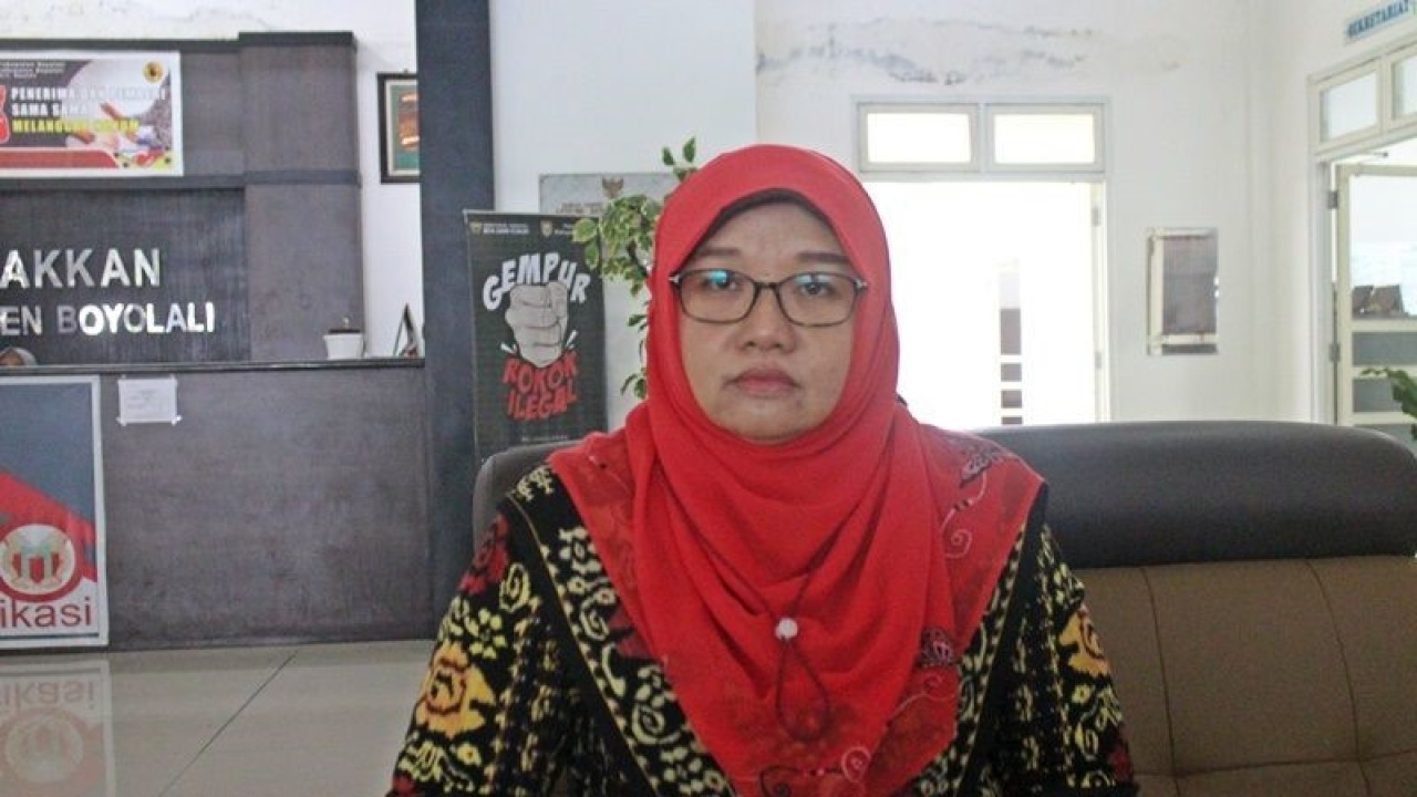 Kepala Bidang Kesehatan Hewan Dinas Peternakan dan Perikanan Kabupaten Boyolali, Jawa Tengah  Drh Afiany Rifdania, di Boyolali, Jumat (17/3/2023). ANTARA/Bambang Dwi Marwoto.