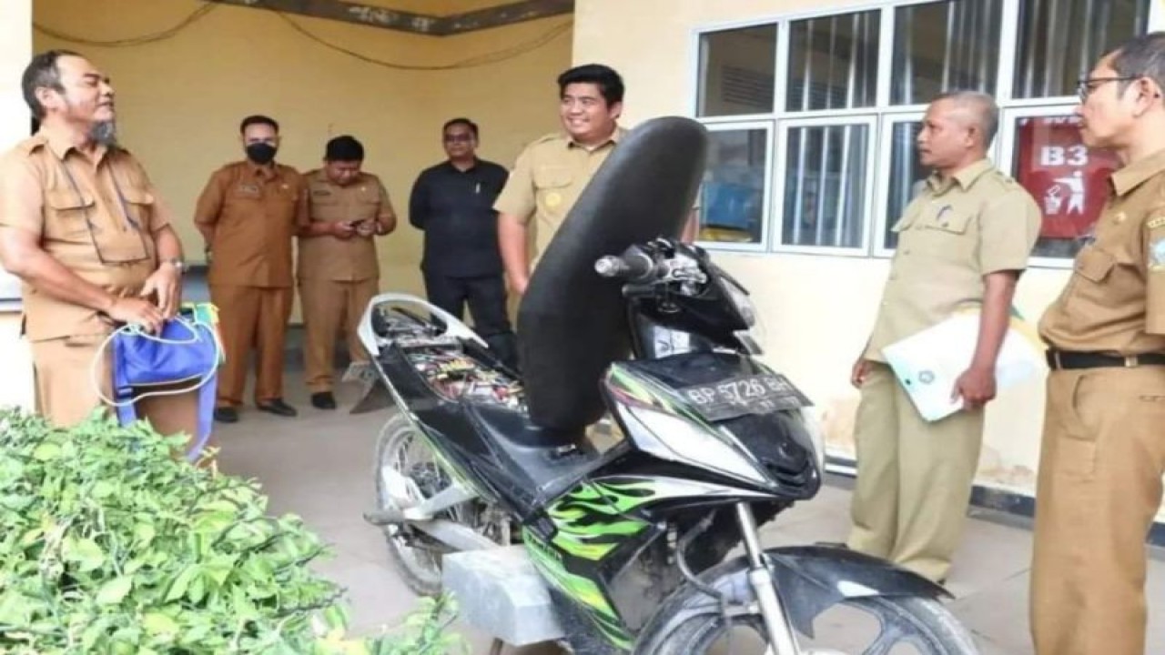 Motor listrik rakitan pegawai DLH Kabupaten Bintan, Provinsi Kepri, Umar Awaluddin. (FOTO ANTARA/HO-Diskominfo Bintan)