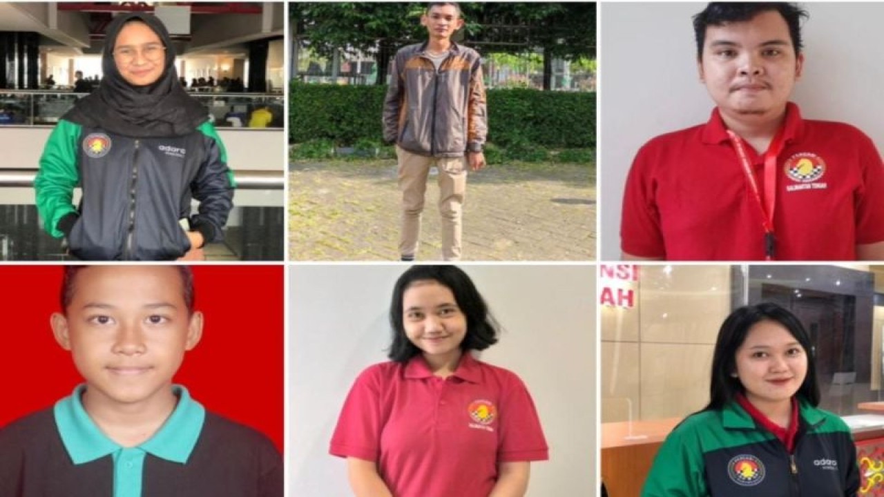 Enam atlet catur Kalimantan Tengah peraih gelar Master. (ANTARA/Dokumentasi Pribadi)
