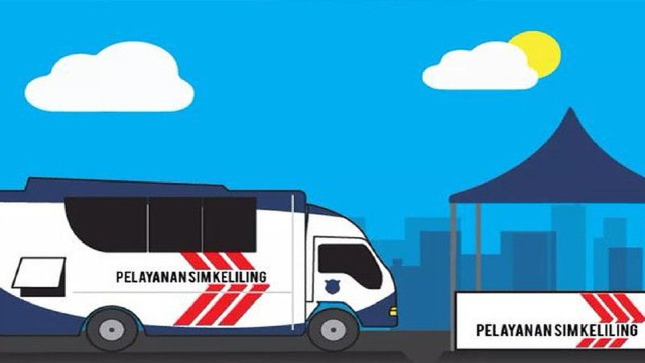Ilustrasi layanan SIM Keliling DKI Jakarta ANTARA/ Twitter.com/@TMCPoldaMetro/Faisal