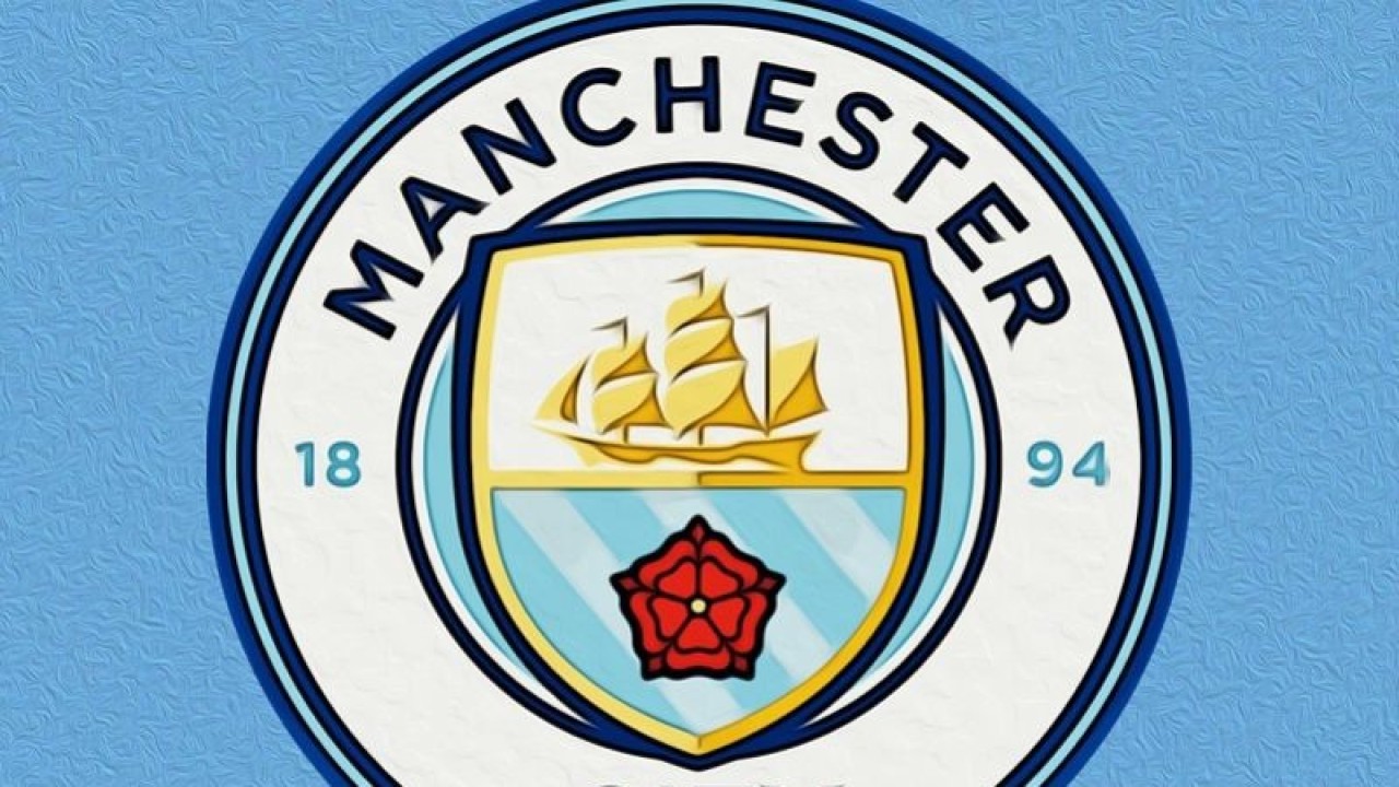 Ilustrasi logo klub Liga Premier Inggris, Manchester City. (ANTARA/Gilang Galiartha)