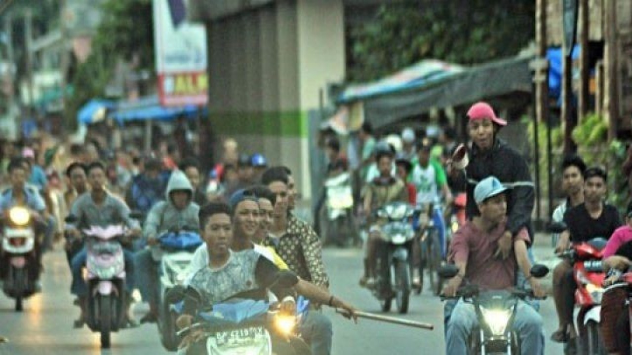 Ilustrasi salah satu geng motor di Ibu Kota. ANTARA FOTO/Iggoy el Fitra.