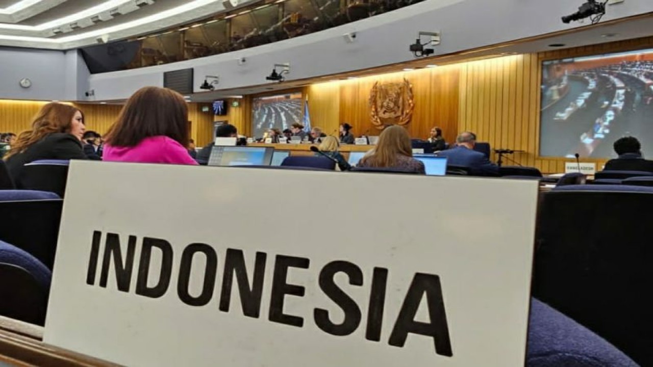 Delegasi Indonesia ikut serta dalam pembahasan pengaturan pelayaran internasional pada sidang IMO FAL ke-47 di London, Inggris pada 13-17 Maret 2023. ANTARA/HO-Humas Ditjen Perhubungan Laut