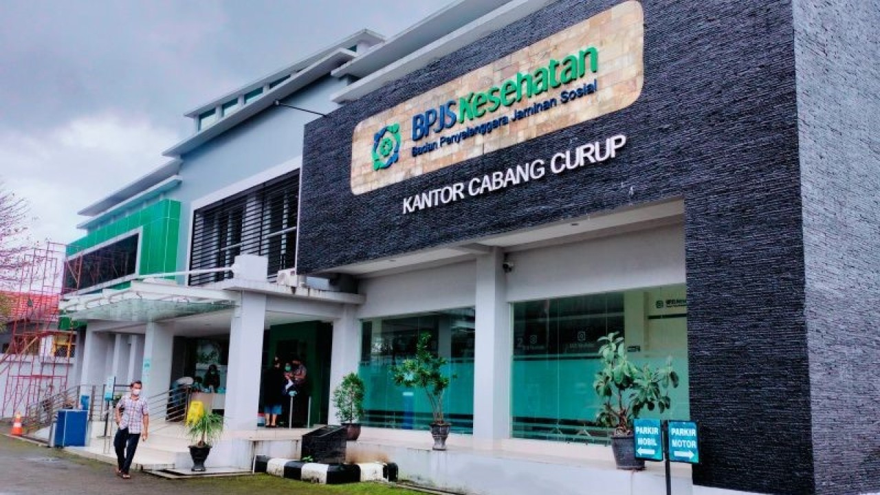 Kantor BPJS Kesehatan Cabang Curup yang berada di Jalan S Sukowati Curup, Kabupaten Rejang Lebong. ANTARA/Nur Muhamad