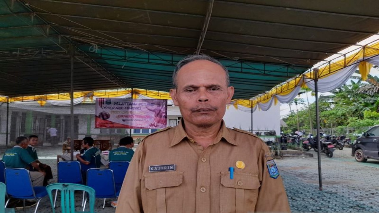 Kepala Dinas Pertanian Bangka Tengah Sajidin. ANTARA/Ahmadi.