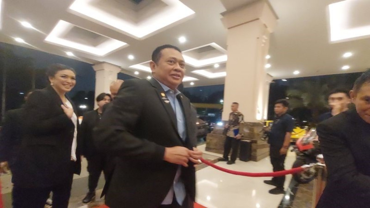 Ketua Umum Ikatan Motor Indonesia (IMI) Pusat Bambang Soesatyo.(ANTARA/Adimas Raditya)