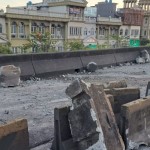 Kondisi MCB yang hancur di Flyover Pesing, Kalideres, Jakarta Barat, Senin (27/3/2023). ANTARA/HO-TMC Polda Metro Jaya-1679903828