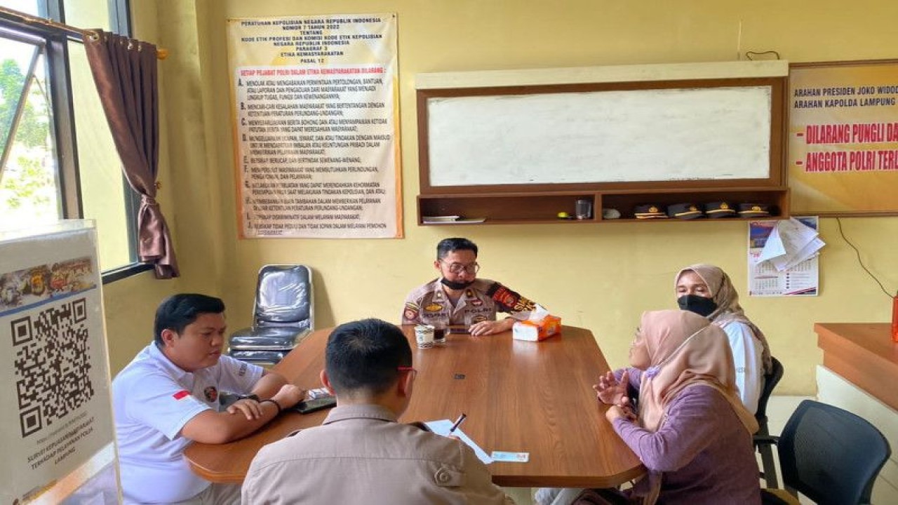 Korban pekerja migran asal Lampung melapor ke polisi (ANTARA/HO)