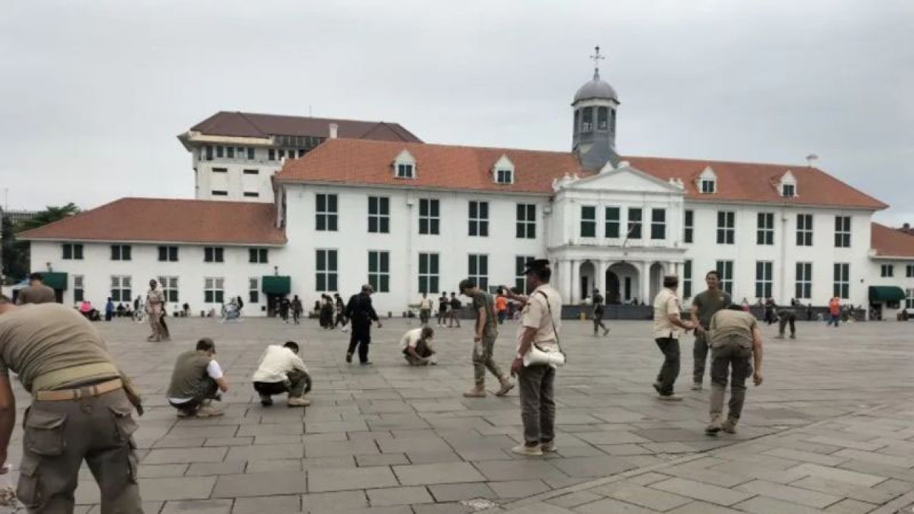 Kawasan Kota Tua Jakarta Barat, Rabu (25/1/2023). ANTARA / Walda