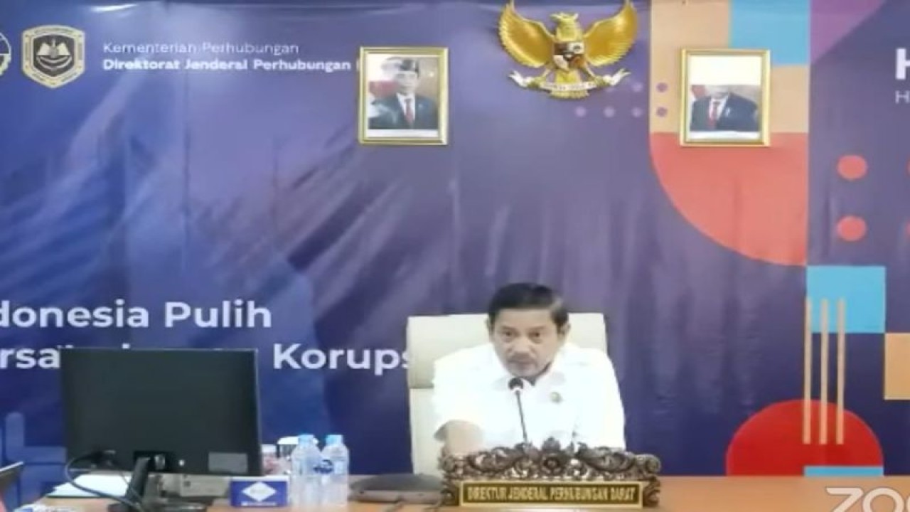 Tangkapan layar-Direktur Jenderal Perhubungan Darat Kemenhub Hendro Sugiatno dalam konferensi pers "Mudik Gratis Angkutan Lebaran 2023" yang dipantau melalui akun YouTube Ditjen Perhubungan Darat pada Senin (13/3/2023). ANTARA/Benardy Ferdiansyah