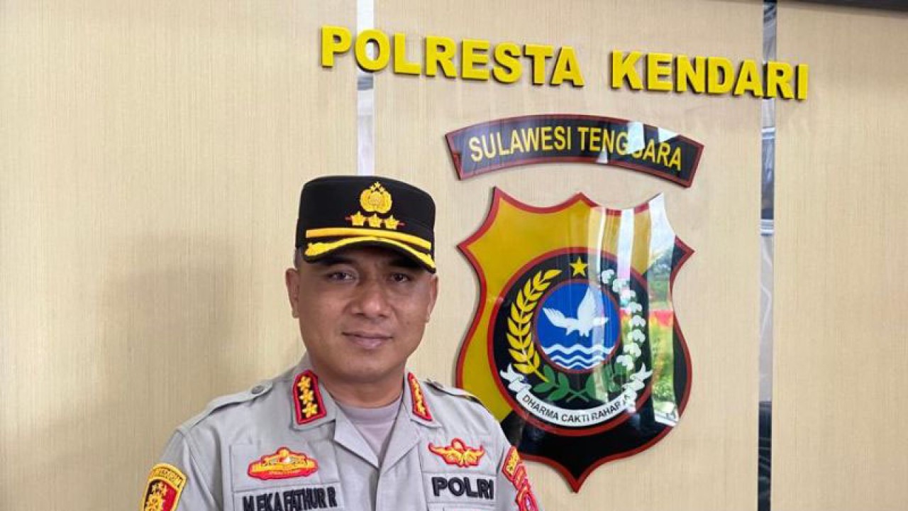 Kapolresta Kendari Kombes Pol Muhammad Eka Fathurrahman. (Antara/La Ode Muh Deden Saputra)