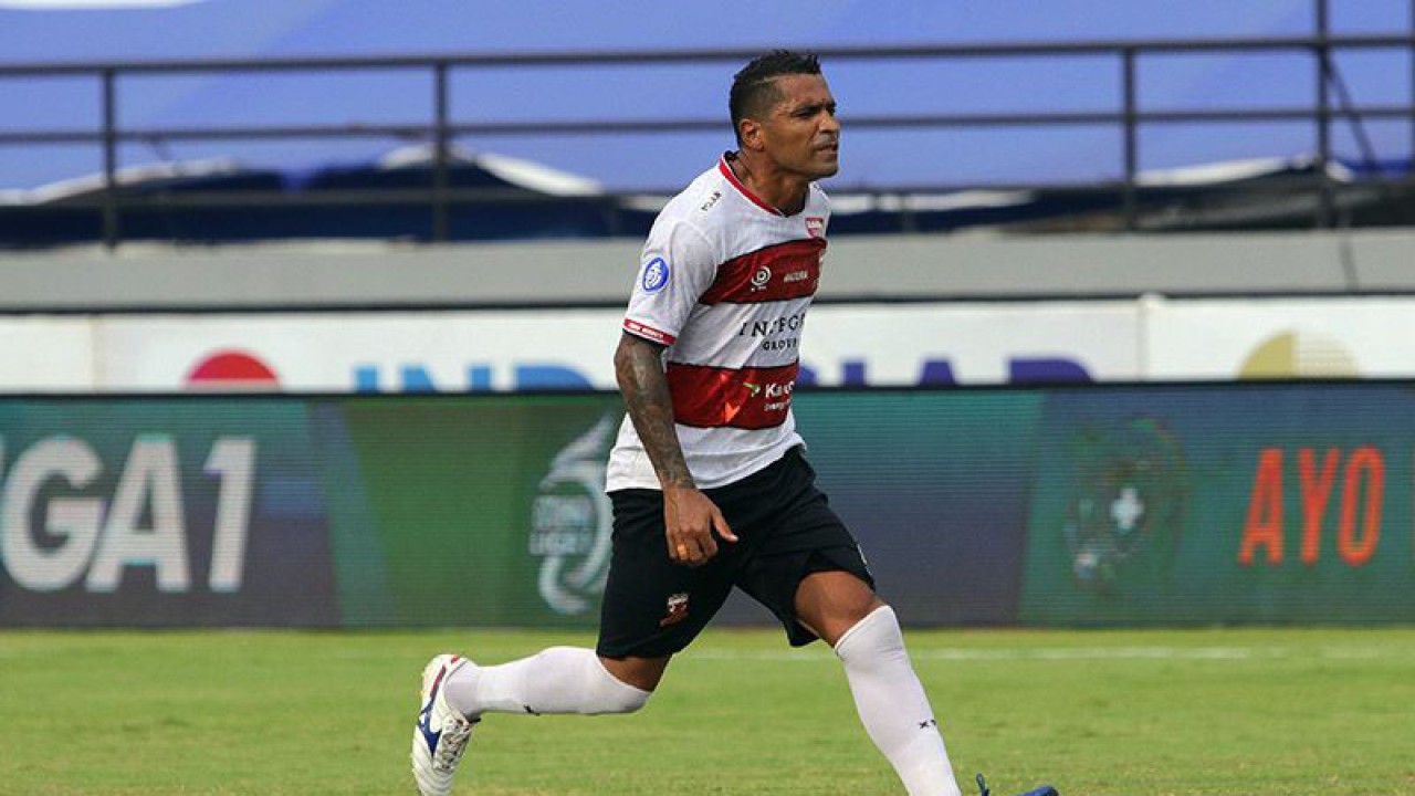 Striker Madura United Alberto "Beto" Goncalves. ANTARA/HO-Madura United FC/am.
