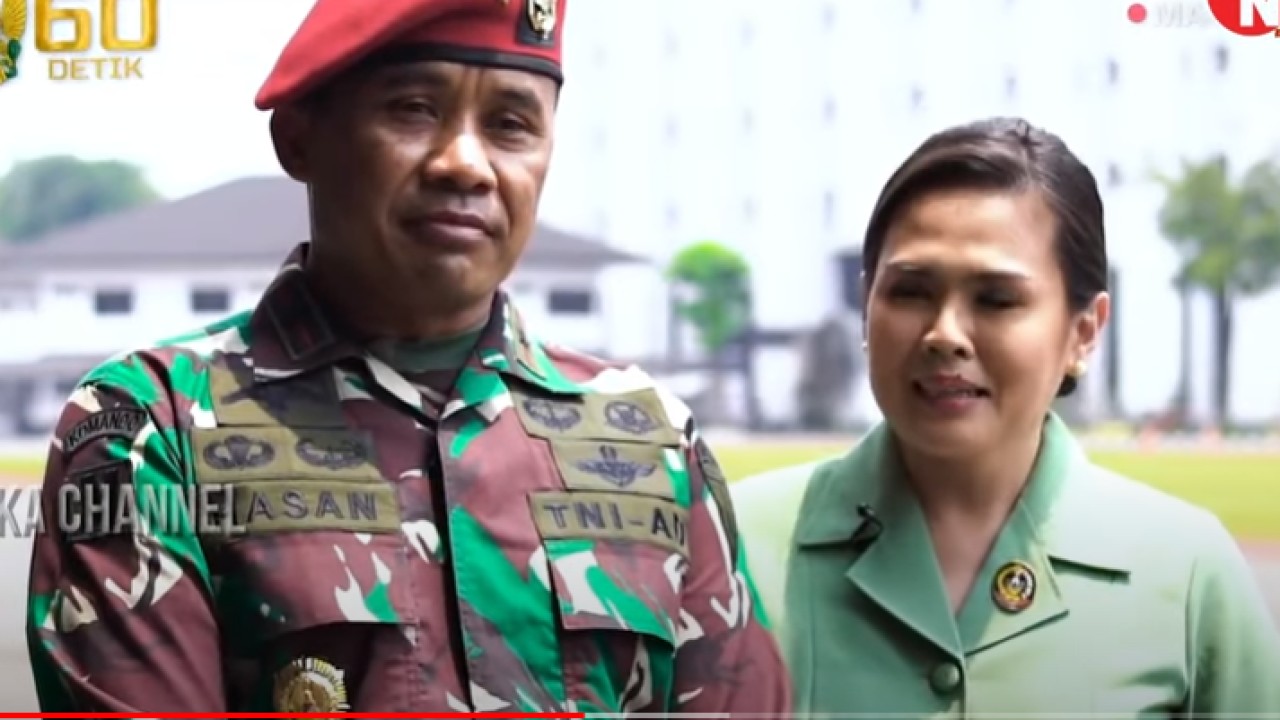 Mayjen Mohamad Hasan dan istri. (Net)