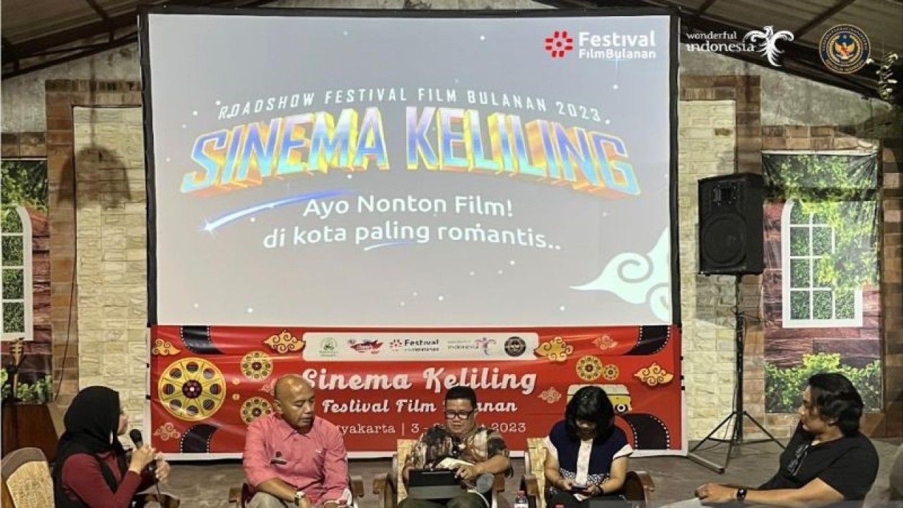 Pagelaran “Sinema Keliling” yang diadakan Kemenparekraf di Yogyakarta. ANTARA/HO-Kemenparekraf.