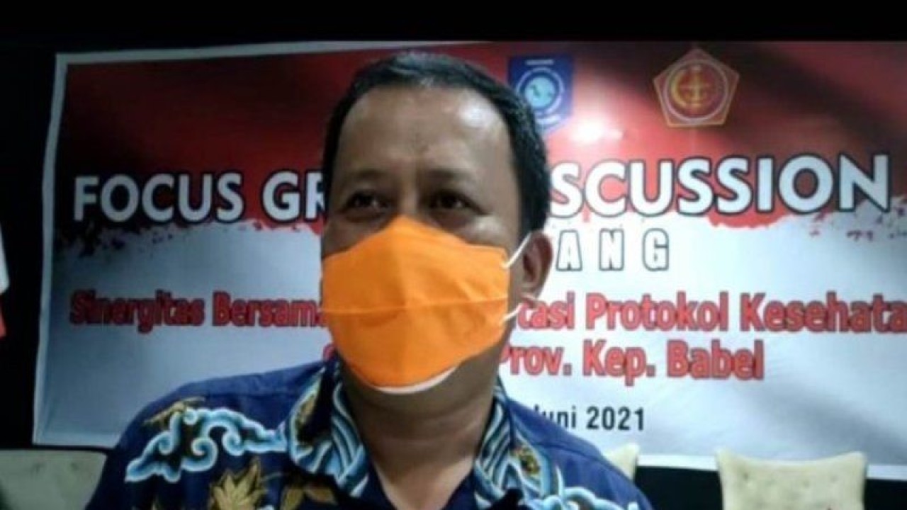 Sekretaris Satgas Penanganan COVID-19 Provinsi Kepulauan Babel Mikron Antariksa (Aprionis)