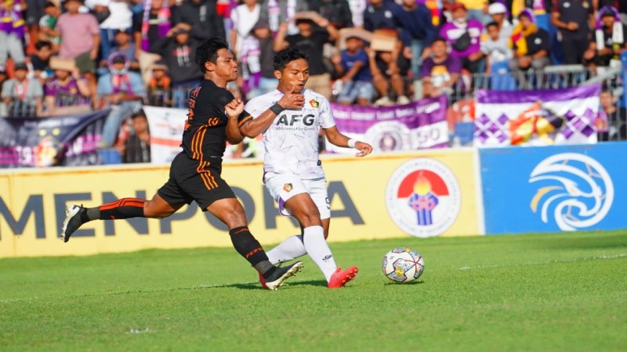 Pemain Persik Kediri saat pertandingan. ANTARA/ HO-panitia pertandingan-dokumen